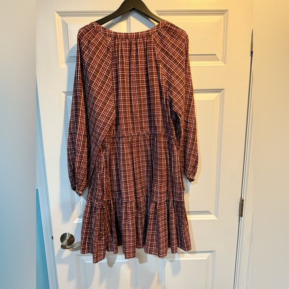 Madewell Seersucker Wrap Mini Dress NWT size XL - Picture 7 of 9